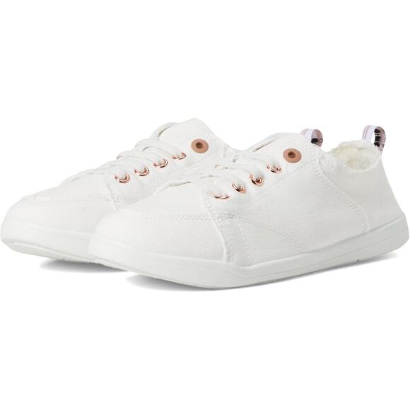Vionic Women's 7M Cream Pismo Low Sneakers Shoes Canvas Lace Up Casual LB12-10 - Picture 1 of 8
